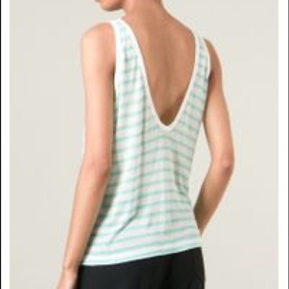 T by Alexander wang tank top in blue